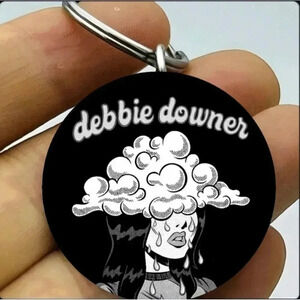 Debbie Downer Hot Depress Sad Cloud Hot Funny Cute Keychain